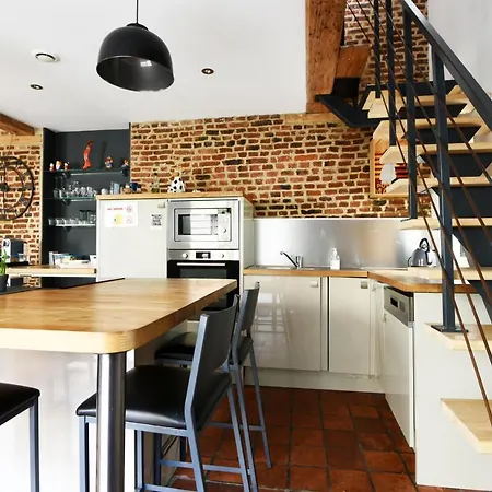 Maison Vieux 3 Parking Privé Gratuit 24h24h Accès * Lille